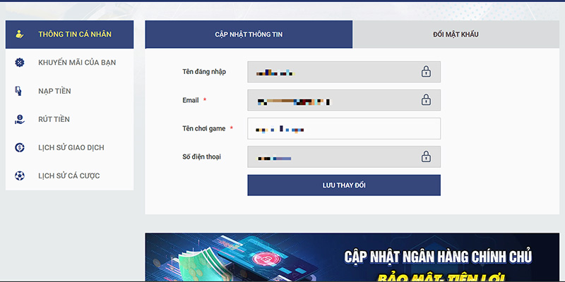 Giao diện xác minh chính chủ tài khoản sky88.social