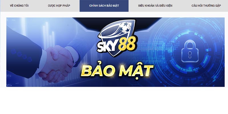 Chính sách bảo mật nhà cái Sky88